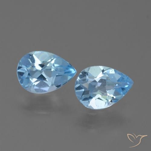 Shop natural 1.60ct スカイブルー トパーズ gems, 洋梨の形, from ブラジル at GemSelect. In stock, global shipping!