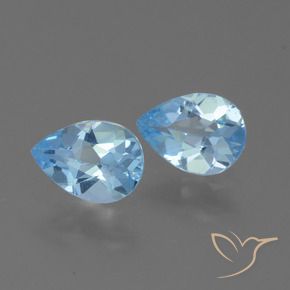 Shop natural 1.60ct スカイブルー トパーズ gems, 洋梨の形, from ブラジル at GemSelect. In stock, global shipping!