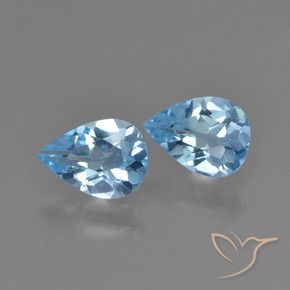Shop natural 1.40ct スカイブルー トパーズ gems, 洋梨の形, from ブラジル at GemSelect. In stock, global shipping!