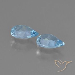 Shop natural 1.40ct スカイブルー トパーズ gems, 洋梨の形, from ブラジル at GemSelect. In stock, global shipping!