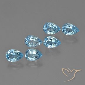 Shop natural 3.53ct スカイブルー トパーズ gems, 洋梨の形, from ブラジル at GemSelect. In stock, global shipping!