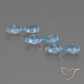 Shop natural 2.92ct スカイブルー トパーズ gems, 洋梨の形, from ブラジル at GemSelect. In stock, global shipping!