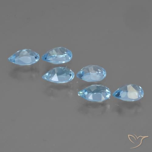 Shop natural 3.23ct スカイブルー トパーズ gems, 洋梨の形, from ブラジル at GemSelect. In stock, global shipping!