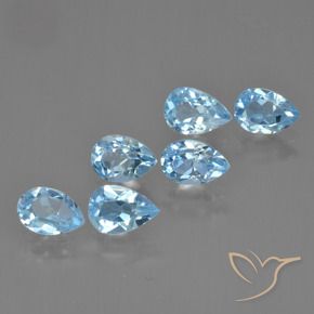 Shop natural 3.37ct スカイブルー トパーズ gems, 洋梨の形, from ブラジル at GemSelect. In stock, global shipping!