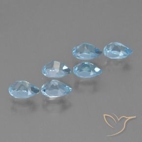 Shop natural 3.44ct スカイブルー トパーズ gems, 洋梨の形, from ブラジル at GemSelect. In stock, global shipping!