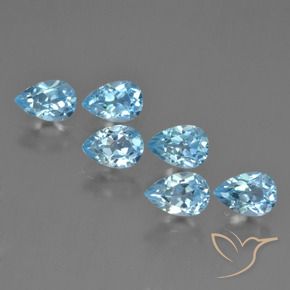 Shop natural 3.67ct スイスブルー トパーズ gems, 洋梨の形, from ブラジル at GemSelect. In stock, global shipping!