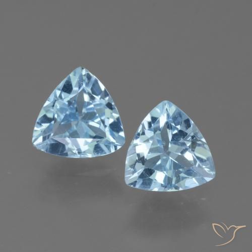 Shop natural 2.28ct スカイブルー トパーズ gems, トリリオン, from ブラジル at GemSelect. In stock, global shipping!