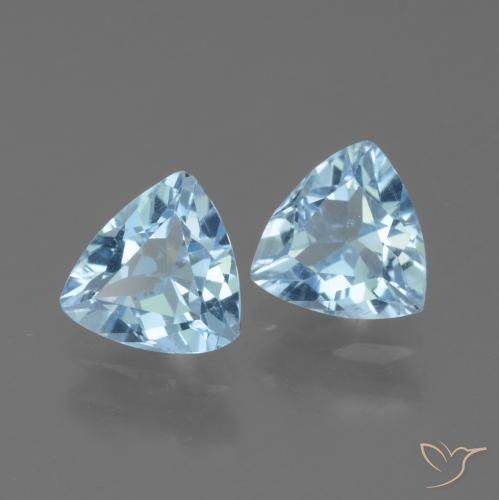 Shop natural 2.28ct スカイブルー トパーズ gems, トリリオン, from ブラジル at GemSelect. In stock, global shipping!