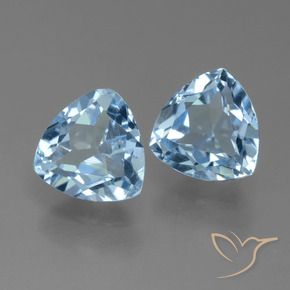 Shop natural 2.89ct スカイブルー トパーズ gems, トリリオン, from ブラジル at GemSelect. In stock, global shipping!