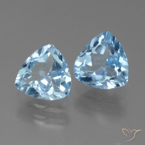 Shop natural 2.83ct スカイブルー トパーズ gems, トリリオン, from ブラジル at GemSelect. In stock, global shipping!