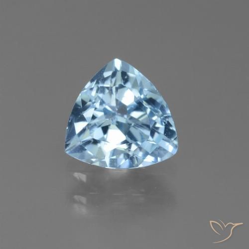 1.42ct 天然 スカイブルー トパーズ, トリリオン, VS