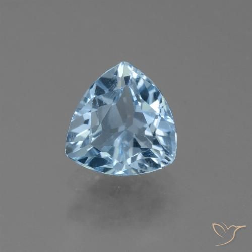 1.32ct 天然 スカイブルー トパーズ, トリリオン, VS