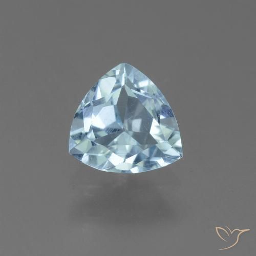 1.17ct 天然 スカイブルー トパーズ, トリリオン, VS