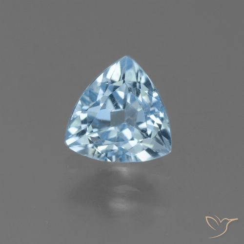 1.34ct 天然 スカイブルー トパーズ, トリリオン, VS