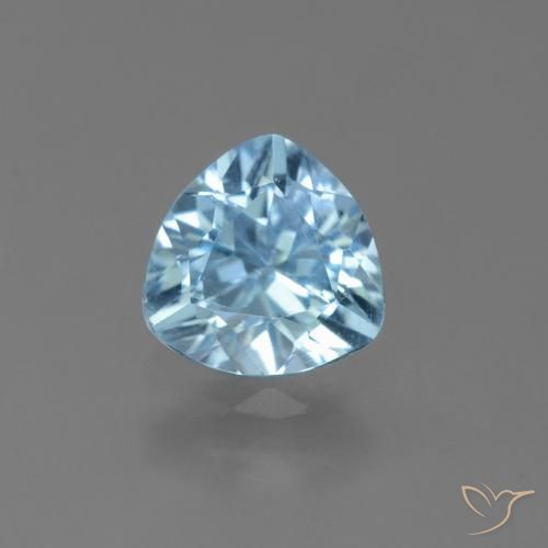 1.32ct 天然 スカイブルー トパーズ, トリリオン, VS