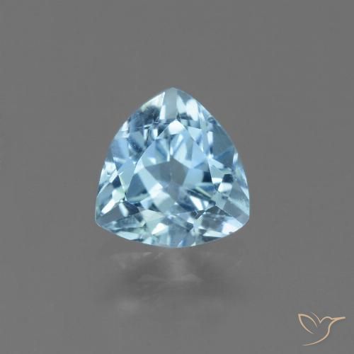 1.32ct 天然 スカイブルー トパーズ, トリリオン, VS