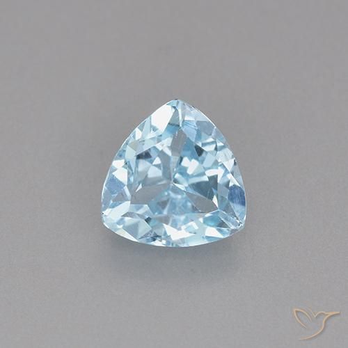 1.45ct 天然 スカイブルー トパーズ, トリリオン, VS