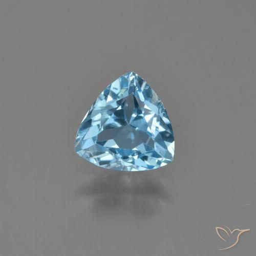 1.30ct 天然 スカイブルー トパーズ, トリリオン, VS