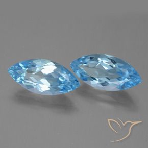Shop natural 7.36ct スカイブルー トパーズ gems, マーキーズ, from ブラジル at GemSelect. In stock, global shipping!