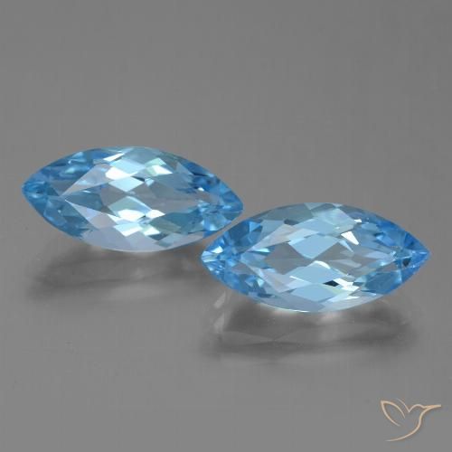 Shop natural 7.54ct スイスブルー トパーズ gems, マーキーズ, from ブラジル at GemSelect. In stock, global shipping!