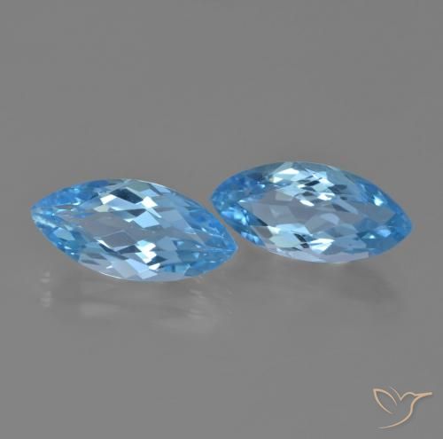 Shop natural 7.80ct スイスブルー トパーズ gems, マーキーズ, from ブラジル at GemSelect. In stock, global shipping!