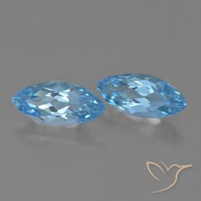 Shop natural 7.63ct スイスブルー トパーズ gems, マーキーズ, from ブラジル at GemSelect. In stock, global shipping!