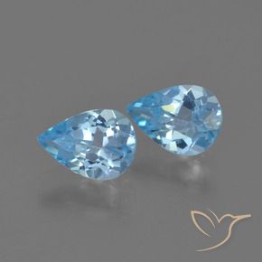 Shop natural 1.36ct スカイブルー トパーズ gems, 洋梨の形, from ブラジル at GemSelect. In stock, global shipping!