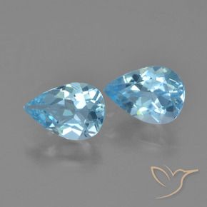Shop natural 1.60ct スカイブルー トパーズ gems, 洋梨の形, from ブラジル at GemSelect. In stock, global shipping!