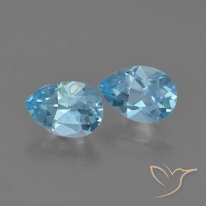 Shop natural 1.57ct スカイブルー トパーズ gems, 洋梨の形, from ブラジル at GemSelect. In stock, global shipping!
