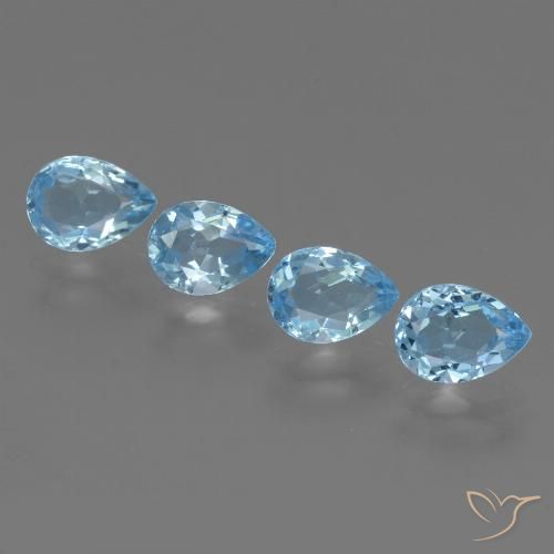 Shop natural 3.53ct スイスブルー トパーズ gems, 洋梨の形, from ブラジル at GemSelect. In stock, global shipping!
