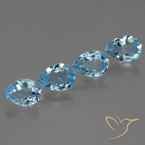 Shop natural 3.44ct スカイブルー トパーズ gems, 洋梨の形, from ブラジル at GemSelect. In stock, global shipping!