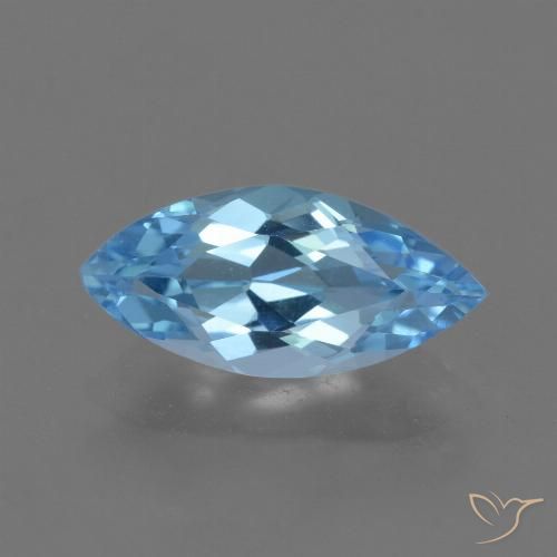 3.29ct 天然 スイスブルー トパーズ, マーキーズ, VVS