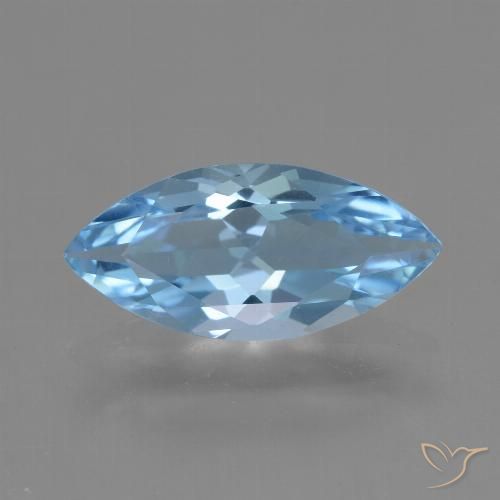 3.14ct 天然 スイスブルー トパーズ, マーキーズ, VVS