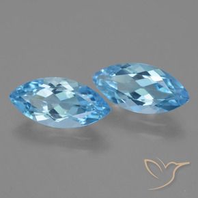 Shop natural 7.26ct スイスブルー トパーズ gems, マーキーズ, from ブラジル at GemSelect. In stock, global shipping!