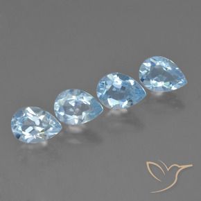 Shop natural 3.85ct スカイブルー トパーズ gems, 洋梨の形, from ブラジル at GemSelect. In stock, global shipping!
