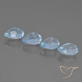 Shop natural 3.85ct スカイブルー トパーズ gems, 洋梨の形, from ブラジル at GemSelect. In stock, global shipping!