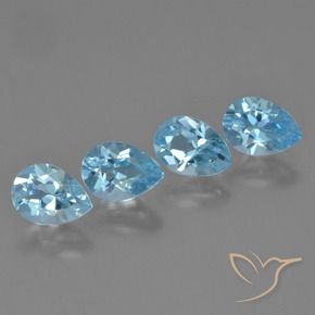 Shop natural 3.67ct スカイブルー トパーズ gems, 洋梨の形, from ブラジル at GemSelect. In stock, global shipping!