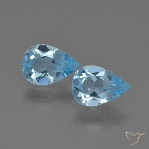 Shop natural 1.45ct スイスブルー トパーズ gems, 洋梨の形, from ブラジル at GemSelect. In stock, global shipping!