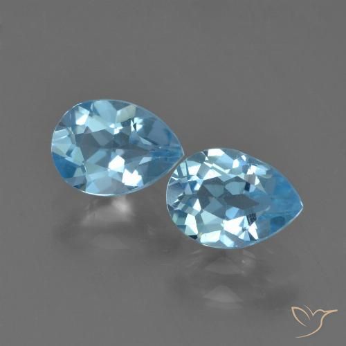Shop natural 1.76ct スイスブルー トパーズ gems, 洋梨の形, from ブラジル at GemSelect. In stock, global shipping!
