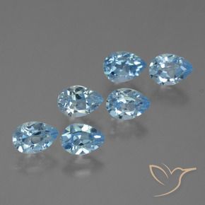 Shop natural 3.26ct スカイブルー トパーズ gems, 洋梨の形, from ブラジル at GemSelect. In stock, global shipping!