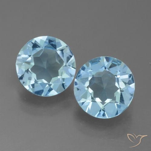 Shop natural 3.90ct スカイブルー トパーズ gems, ラウンド, from ブラジル at GemSelect. In stock, global shipping!