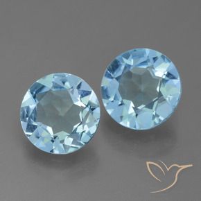 Shop natural 3.90ct スカイブルー トパーズ gems, ラウンド, from ブラジル at GemSelect. In stock, global shipping!
