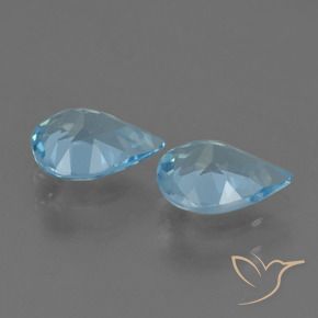 Shop natural 1.45ct スカイブルー トパーズ gems, 洋梨の形, from ブラジル at GemSelect. In stock, global shipping!
