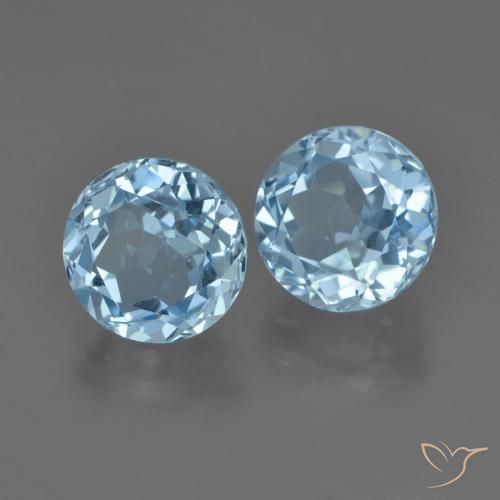Shop natural 5.14ct スイスブルー トパーズ gems, ラウンド, from ブラジル at GemSelect. In stock, global shipping!