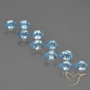 Shop natural 4.79ct スカイブルー トパーズ gems, 洋梨の形, from ブラジル at GemSelect. In stock, global shipping!