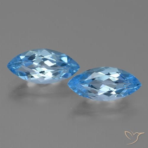 Shop natural 7.67ct スイスブルー トパーズ gems, マーキーズ, from ブラジル at GemSelect. In stock, global shipping!