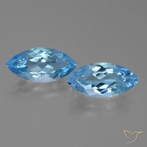 Shop natural 7.44ct スイスブルー トパーズ gems, マーキーズ, from ブラジル at GemSelect. In stock, global shipping!