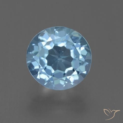 2.46ct 天然 スカイブルー トパーズ, ラウンド, VS