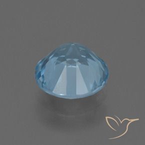 2.46カラットの天然スカイブルートパーズ、ラウンド、VS