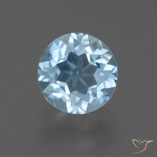 2.36ct 天然 スカイブルー トパーズ, ラウンド, VS